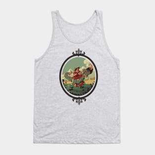 dino racer-velociraptor framed Tank Top